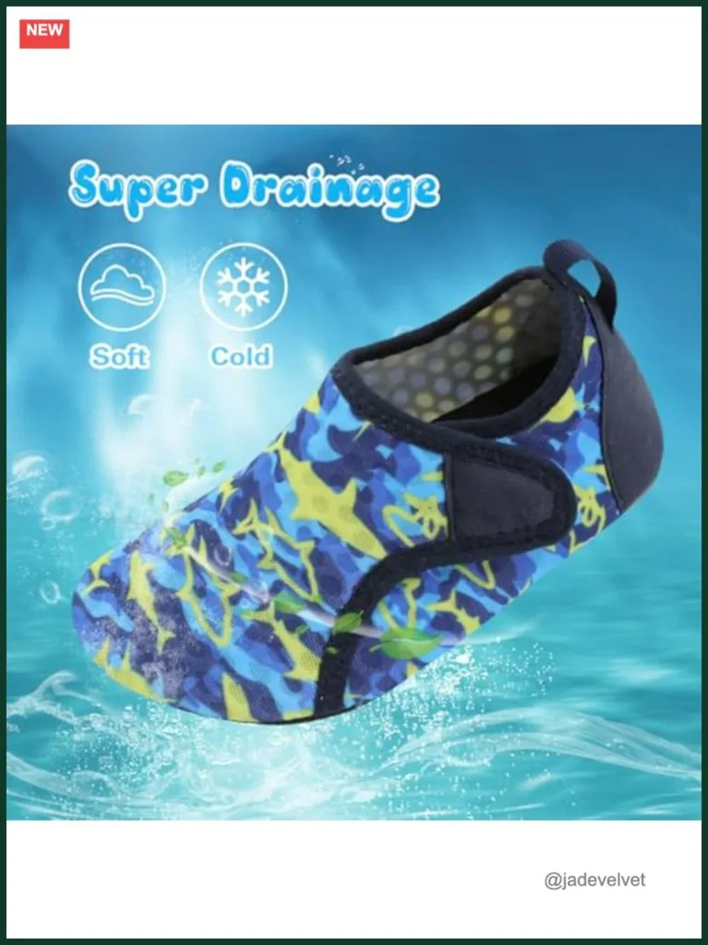 Kids Quick Dry Water Shoes Aqua Socks Barefoot Non Slip Swim Shoes